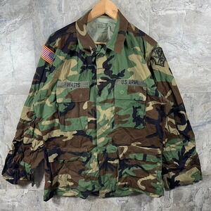 US Army Combat Field Jacket Men's Medium Regular Woodland Camouflage Military